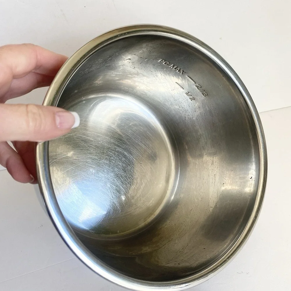 Instant Pot Plus Mini 3 QT Inner Pot Stainless Steel Trivet Rack Insert Bowl OEM - Picture 4 of 9
